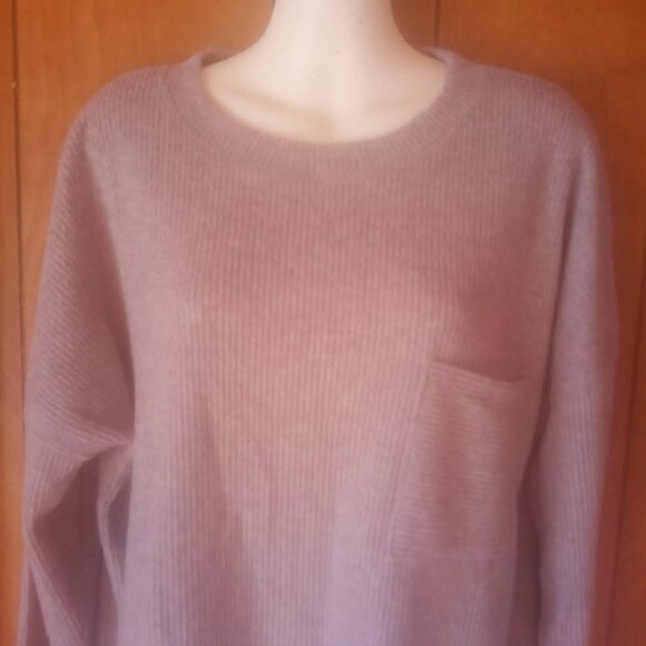 Zenana Women's Gray Long Sleeve Pullover Top Size S - Picture 3 of 4